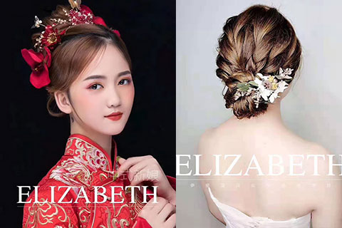 新中式新娘造型展示,既负责学识渊博,也负责貌美如花