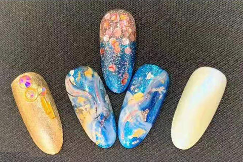 美甲作品晕染效果分享